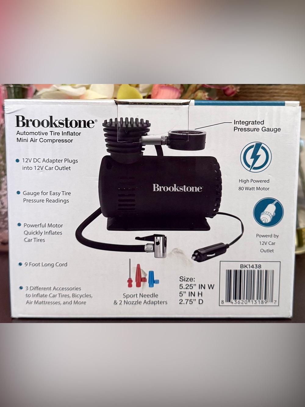 🆕🚙 BROOKSTONE AUTOMOTIVE TIRE INFLATOR MINI AIR COMPRESSOR. BRAND NEW IN BOX. - Picture 4 of 6